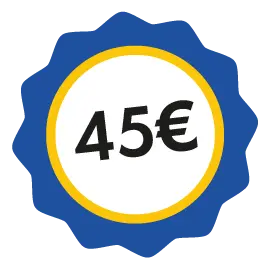 45 euros sello
